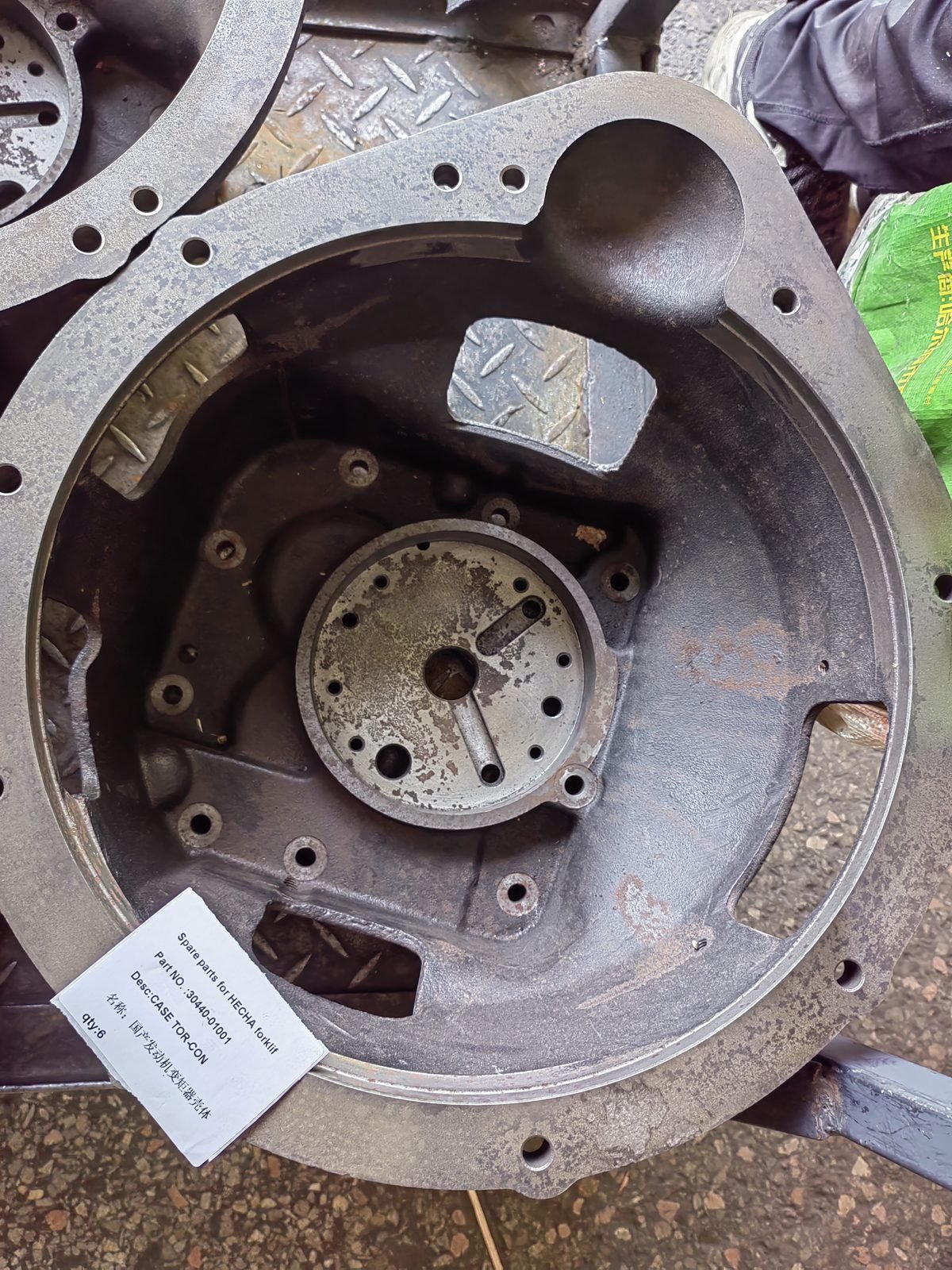 Forklift torque converter housing and transmission parts