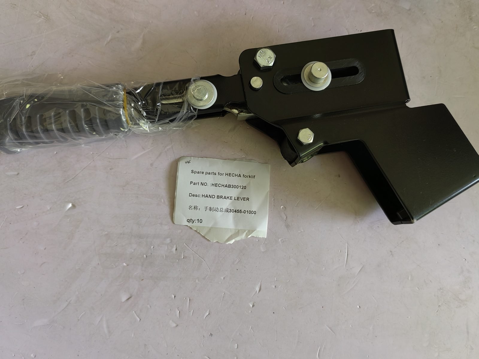 Forklift hand brake lever and steering parts