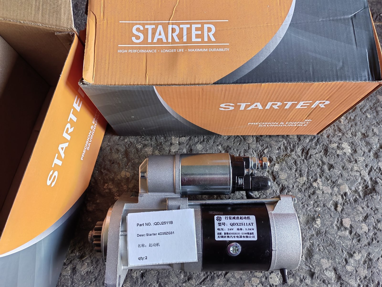 QDJ2511B 4D35ZG31 Engine Starter Motor